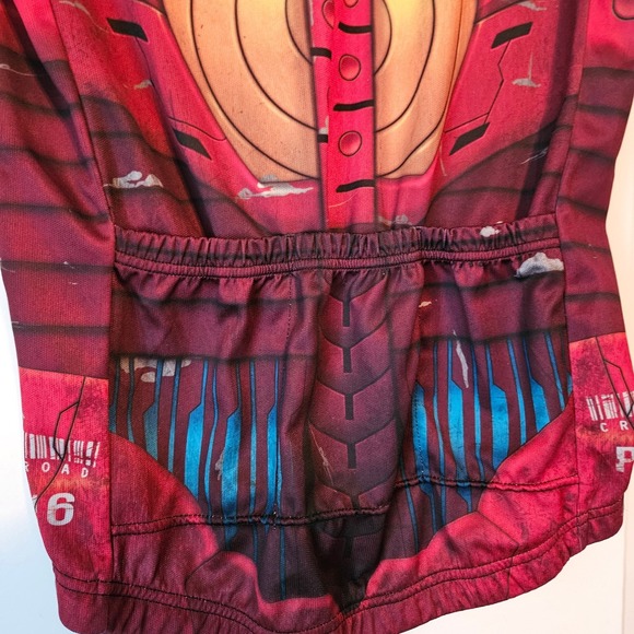 Life On Track Iron Man Marvel Cycling Jersey Size Medium Short-Sleeve Full-Zip - Picture 4 of 9